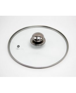 Klaasist kaas roostevabast terasest nupuga, 24 cm, 3025, Micheli