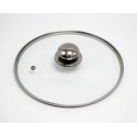 Glass lid with stainless steel knob, 24 cm, 3025, Michelino Glass lid with stainless steel knob, 24 cm, 3025, Michelino