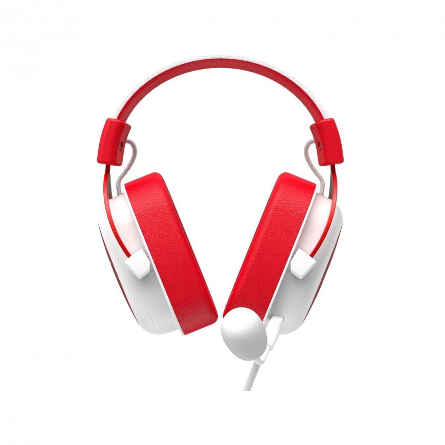 Havit H2002d - gaming headphones, white and red – 4