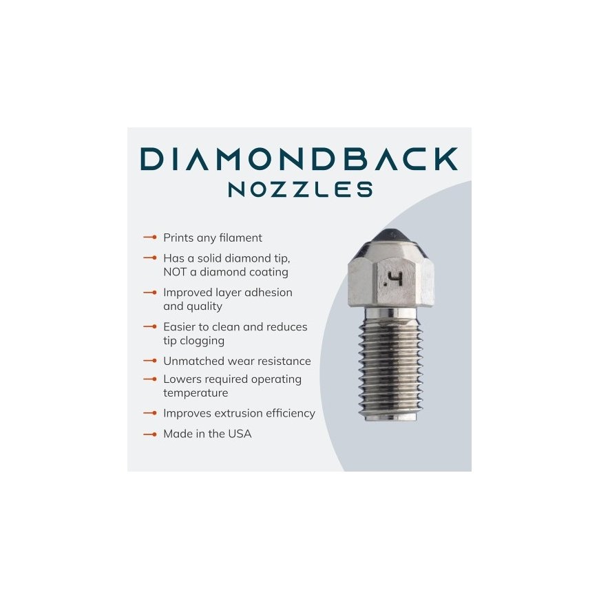 DiamondBack Ultimaker S-line compatible nozzle