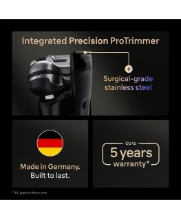 Braun Series 9 Pro+ 9667CC raseerija mehele Foolium pardel Trimmer Hõbe