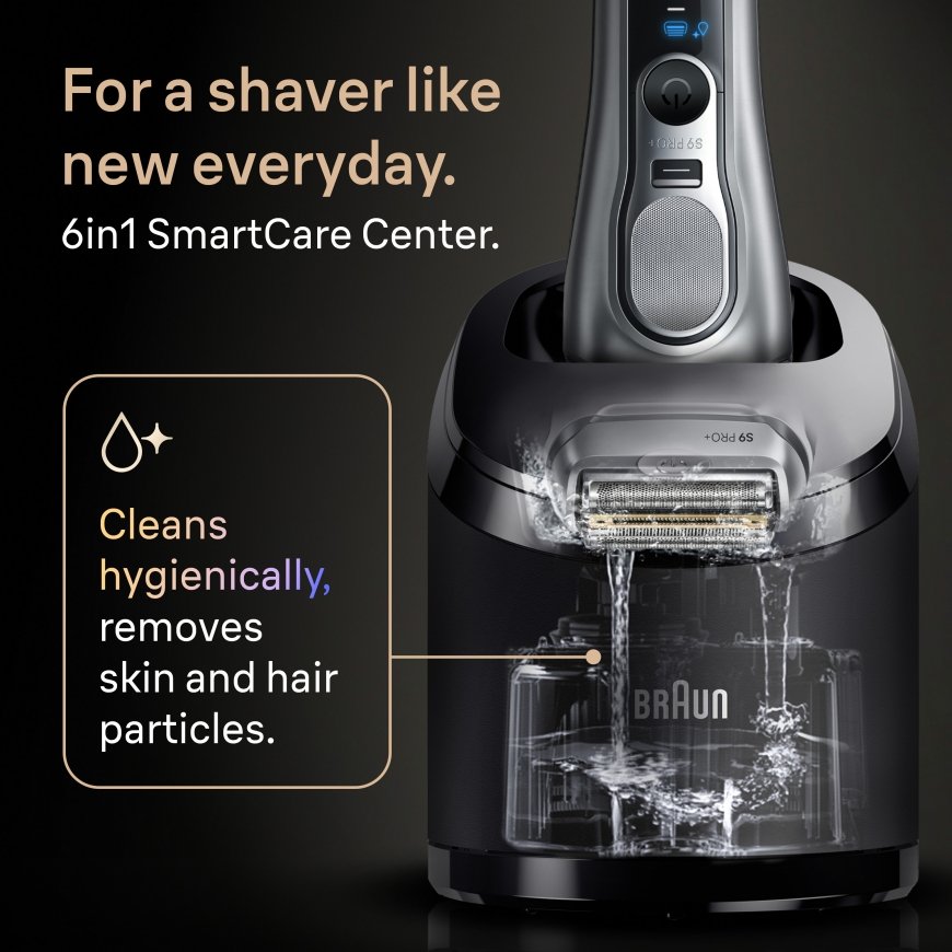 Braun Series 9 Pro+ 9667CC miesten parranajokone Teräverkollinen parranajokone Trimmeri Hopea – 5