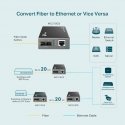 TP-Link MC210CS tīlkla mediju pārveidotājs 1000 Mbit/s 1310 nm Viens režīms Melns TP-Link MC210CS tīlkla mediju pārveidotājs 1000 Mbit/s 1310 nm Viens režīms Melns
