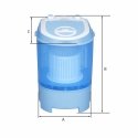 Manta WH128 veļasmašīna Ielādēšana no augšas 2,8 kg 330 RPM Zils, Balts Manta WH128 veļasmašīna Ielādēšana no augšas 2,8 kg 330 RPM Zils, Balts