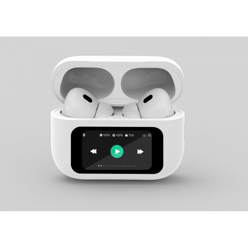 Gembird GMB Audio TWS-LCD-ANC-01-W headphones/headset Wireless In-ear Calls/Music USB Type-C Bluetoo – 3
