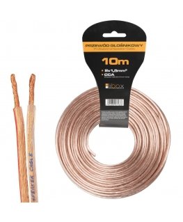 Libox Kabel głośnikowy 2x1,50mm LB0008-10 audiokaabel 10 m Läbipaistev