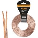 Libox Kabel głośnikowy 2x1,50mm LB0008-10 garso kabelis 10 m Permatomas
