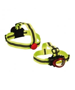 COB headlamp with rear light, red/black, 4003624, Heitech