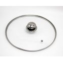 Klaasist kaas roostevabast terasest nupuga, 28 cm, 3026, Micheli Klaasist kaas roostevabast terasest nupuga, 28 cm, 3026, Micheli