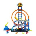 Hot Wheels City Mega Loop Garage Playset with 1 Die-Cast Toy Car & 1 Toy Helicopter in 1:64 Scale