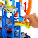 Hot Wheels City Mega Loop Garage Playset with 1 Die-Cast Toy Car & 1 Toy Helicopter in 1:64 Scale