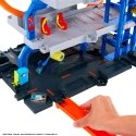 Hot Wheels City Mega Loop Garage Playset with 1 Die-Cast Toy Car & 1 Toy Helicopter in 1:64 Scale