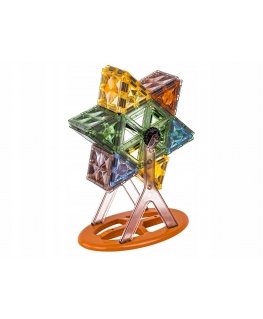 3D magnētiskais konstruktors Lean Toys Rūpju rats, 155 daļas.