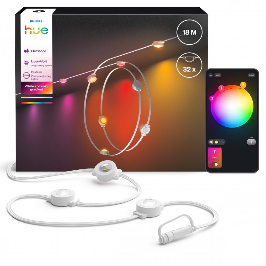 Philips Hue Festavia pastāvīgās lietošanas gaismas