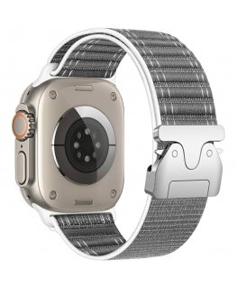 Beline Woven Nylon Diagonal Style Strap for Apple Watch 42 / 44 / 45 / 49 mm