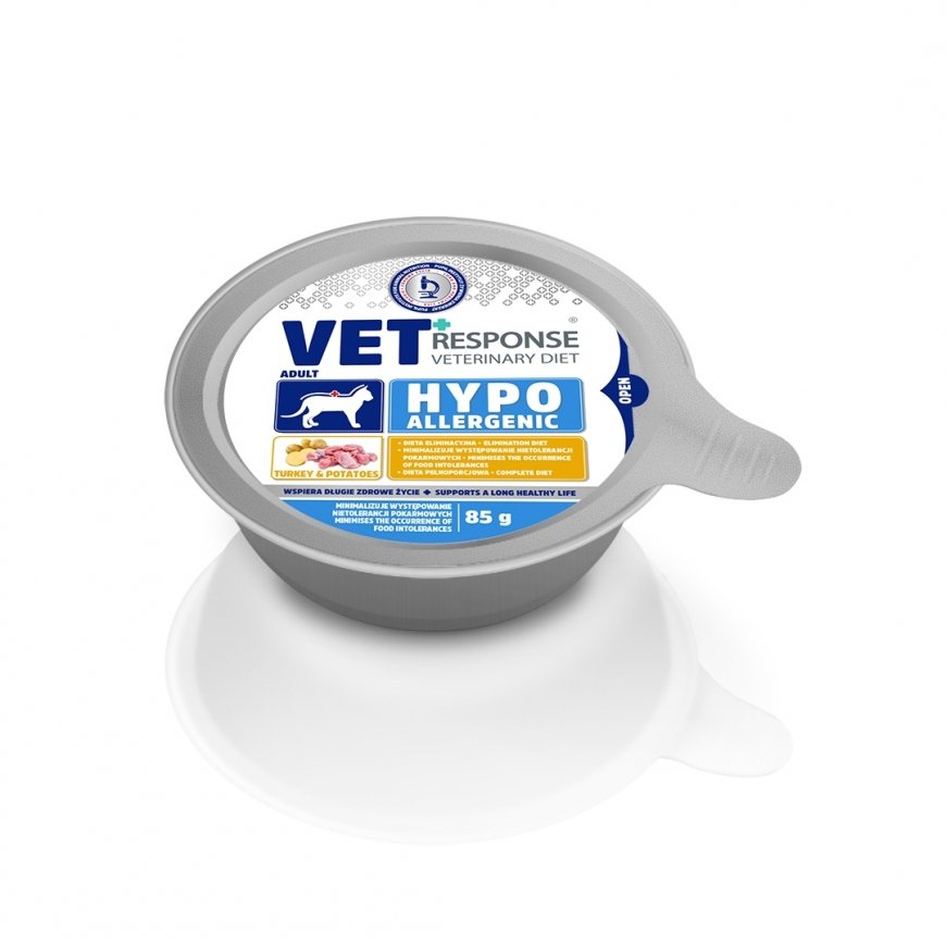 VET RESPONSE Hypoallergenic indyk dla kota 85g – 2