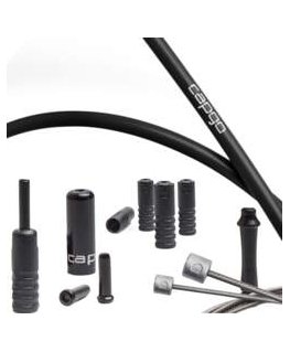 Pavarų troselių komplektas Capgo BL Doube(2x) stainless Campy Road juodas