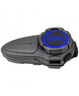 Crown C200 Mesh Bluetooth motociklo domofonas, juodas
