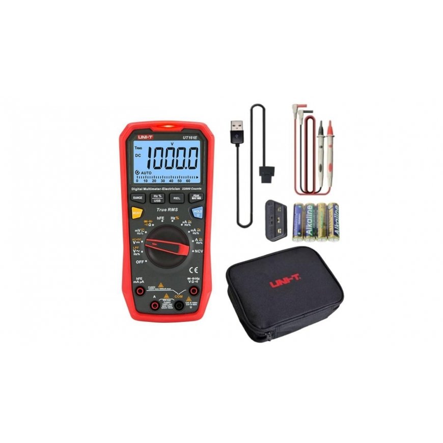 Uni-Trend Skaitmenins multimetras, 1000V AC/DC, 20A