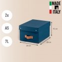 Leitz Puro Storage Box with lid, small, 7L, 100% recycled card, pack of 2 Leitz Puro Storage Box with lid, small, 7L, 100% recycled card, pack of 2