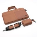 Forcell 5903396290442 laptop case 39.6 cm (15.6") Messenger case Brown