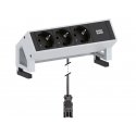 Bachmann Desk2 розетка 3 x Type F Черный, Нержавеющая сталь Bachmann Desk2 розетка 3 x Type F Черный, Нержавеющая сталь