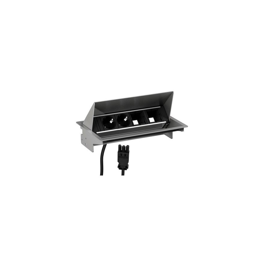 Bachmann 900.402 socket-outlet 2x AC Grey