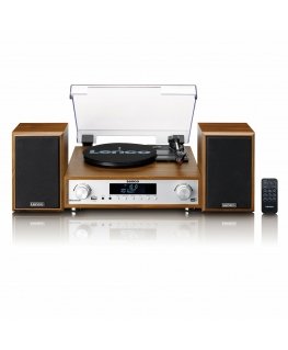 Lenco MC-160WD skaņuplašu atskaņotājs Siksnas piedziņas audio atskaņotājs Koks Manuāls