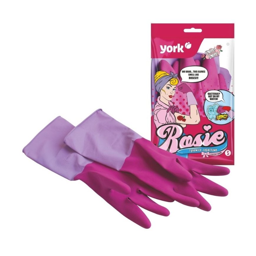 York Rosie Aromatizēti Gumijas Cimdi Pink