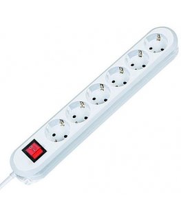 Bachmann 381.250K power extension 1.5 m 6 AC outlet(s) White