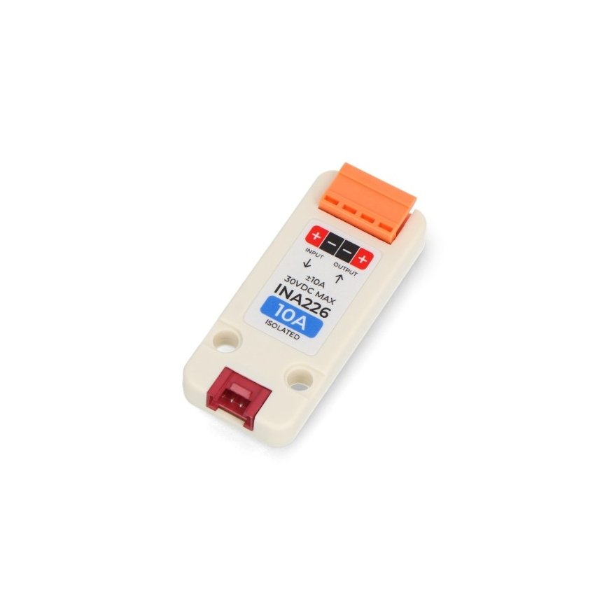 INA226-10A current, voltage, and power sensor – device expansion module designed for M5Stack development modules.