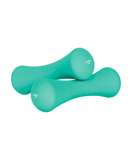 Neoprene cast iron dumbbells 2x3kg, REBEL ACTIVE