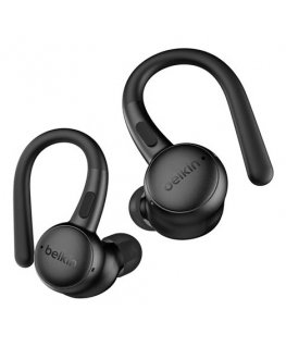 Belkin SoundForm ActiveFit Kõrvaklapp Juhtmega ühendatud & juhtmevaba Kõrvakonks Kõned/muusika USB tüüp-C Bluetooth Must