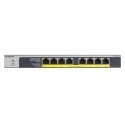 NETGEAR GS108LP Mittejuhitav Gigabit Ethernet (10/100/1000) Power over Ethernet tugi 1U Must, Hall NETGEAR GS108LP Mittejuhitav Gigabit Ethernet (10/100/1000) Power over Ethernet tugi 1U Must, Hall