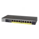 NETGEAR GS108LP Unmanaged Gigabit Ethernet (10/100/1000) Power over Ethernet (PoE) 1U Black, Grey NETGEAR GS108LP Unmanaged Gigabit Ethernet (10/100/1000) Power over Ethernet (PoE) 1U Black, Grey