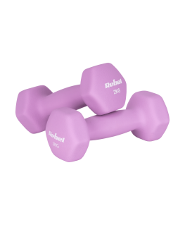 Dzelzs hanteles ar neoprenu HEX 2x2kg, REBEL ACTIVE
