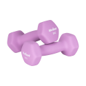 Neoprene Hex Dumbbells 2x2kg, REBEL ACTIVE Neoprene Hex Dumbbells 2x2kg, REBEL ACTIVE