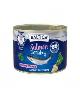 BALTICA EXCELLENT Karma drėgnas ėdalas lašiša su kalakutiena 185 g