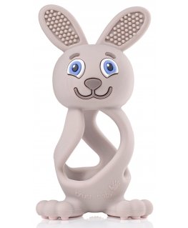 Brush-Baby Bobbie Bunny toothbrush Cappuccino, Grey