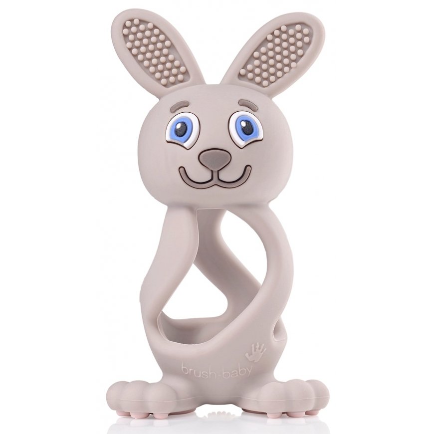 Brush-Baby Bobbie Bunny toothbrush Cappuccino, Grey