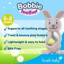 Brush-Baby Bobbie Bunny toothbrush Cappuccino, Grey Brush-Baby Bobbie Bunny toothbrush Cappuccino, Grey