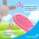 Brush-Baby Bobbie Bunny toothbrush Cappuccino, Grey Brush-Baby Bobbie Bunny toothbrush Cappuccino, Grey