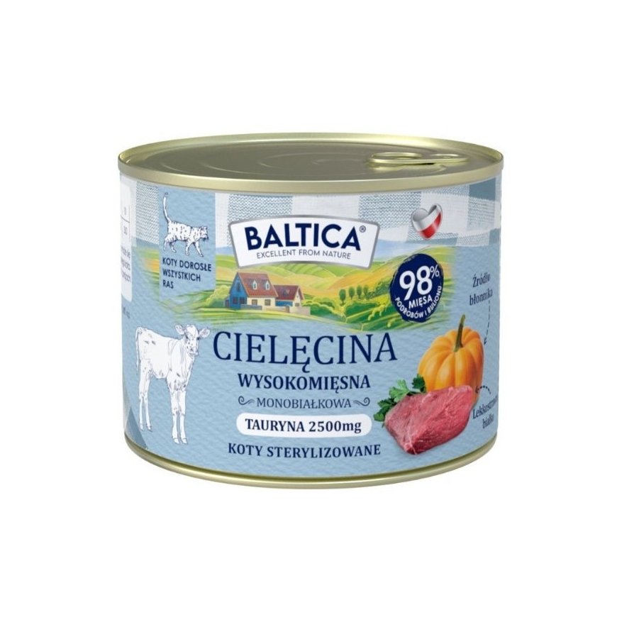 BALTICA SMAKI REGIONÓW Кот взрослый Телятина 185г