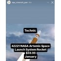 LEGO TECHNIC 42221 NASA Artemis Space Launch System Rocket LEGO TECHNIC 42221 NASA Artemis Space Launch System Rocket