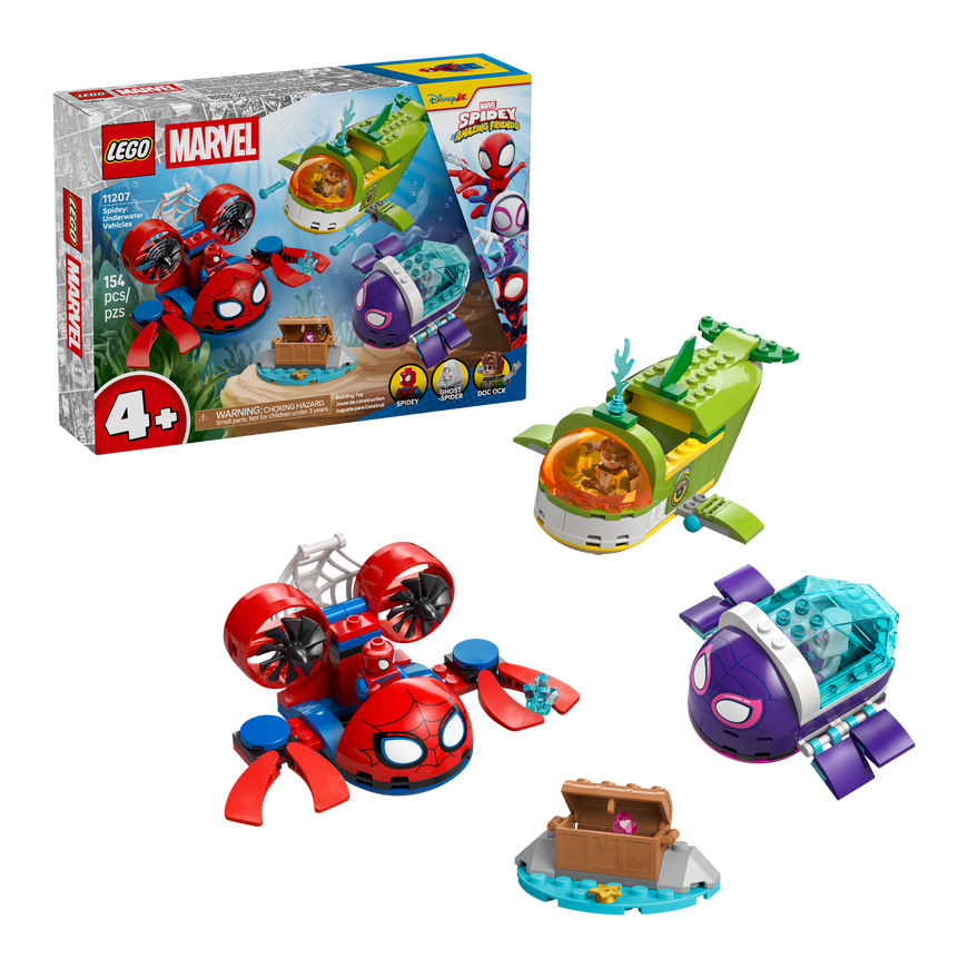 LEGO MARVEL 11207 Spidey: Zemūdens transportlīdzekļi