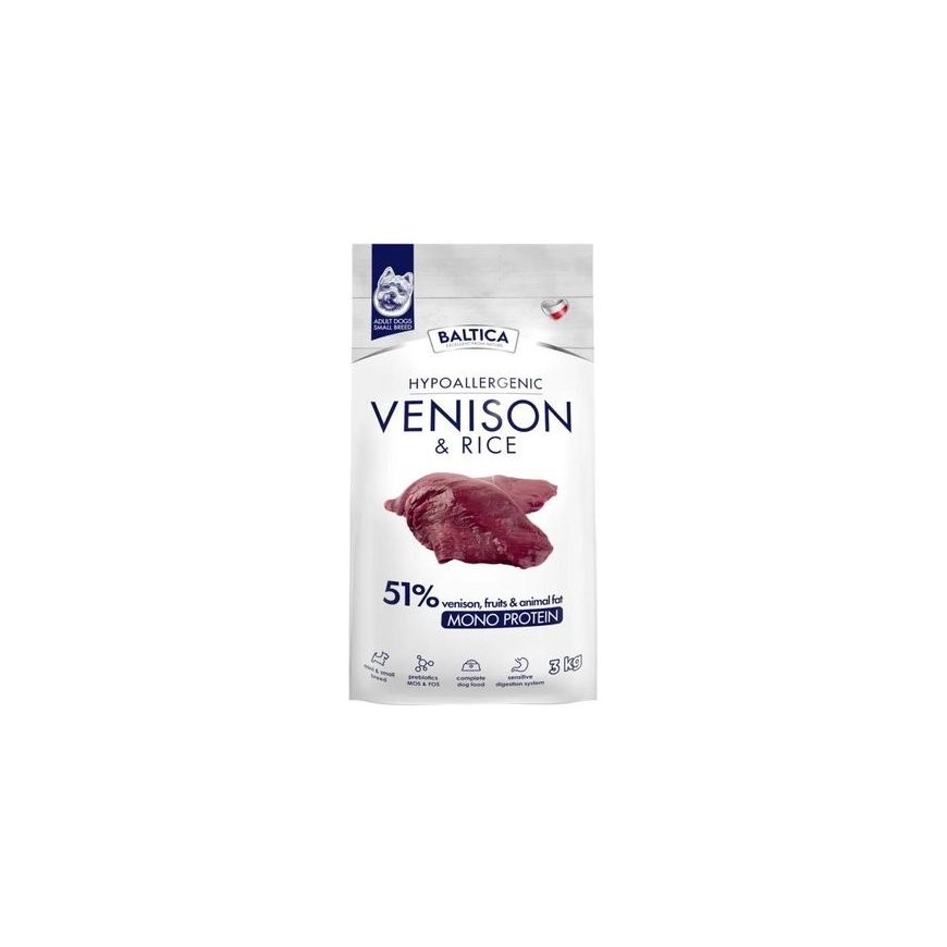 BALTICA NUTRACEUTIC Hüpoleerivad hirve- ja riisirikka XS/S 3kg – 2