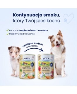 BALTICA SMAKI REGIONÓW Rabbit Puppy with Carrot 400g
