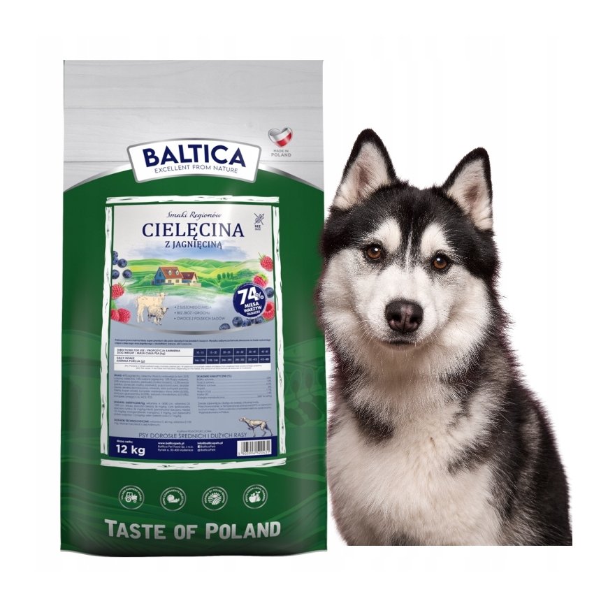 BALTICA SMAKI REGIONÓW Veiseliha koos lambalihaga M / L 12kg – 2