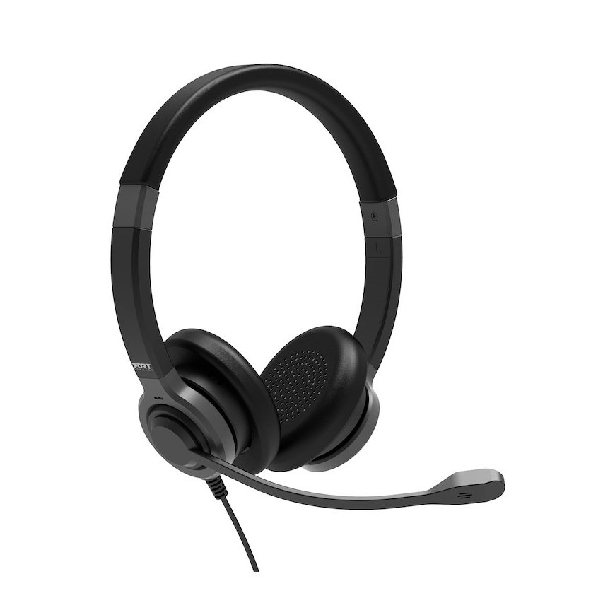 Port Designs 912001 headphones/headset Wired Head-band Office/Call center USB Type-C / USB Type-A Bl – 2