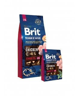 Brit Premium by Nature Senior L+XL 15 kg Apple, Chicken, Corn
